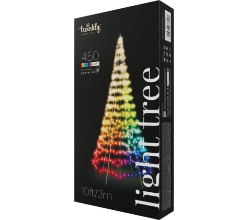 Twinkly Generation II Smart 450 Multi-colour LED Light Tree - 10 ft / 3 m