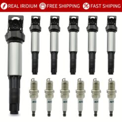 Uf515 6pcs Ignition Coil Spark Plug For 323 325 328 330 335 525 X5 Z4