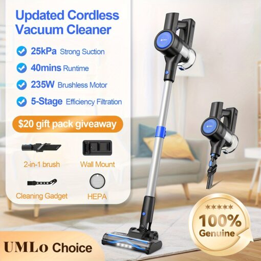 Umlo Cordless , 25kpa Suction , Rechargeable