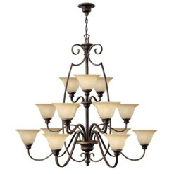 Vanburen 15-Light Shaded Chandelier