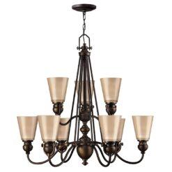 Vancamp 9-Light Shaded Chandelier