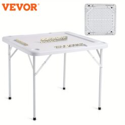 Vevor , 4 Folding 4 Cup & 4 Trays, Portable 1 Set Of For Mahjong , 35.4 X 35.4-,