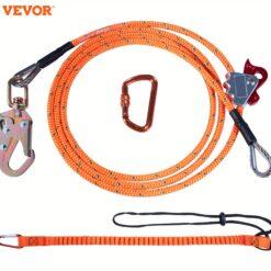 Vevor Steel Kit 1/2" X 10' Flipline Carabiner And Steel Snap Flipline For Arborists