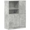 Vidaxl - 2 Piece Kitchen Cabinet Set Concrete Grey Engineered Wood