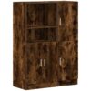 Vidaxl - 2 Piece Kitchen Cabinet Set Smoked Oak Engineered Wood