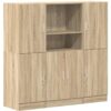 Vidaxl - 3 Piece Kitchen Cabinet Set Sonoma Oak Engineered Wood