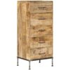 Vidaxl - Chest of Drawers 45x35x106 cm Solid Mango Wood