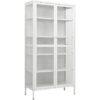 Vidaxl - Display Cabinet White 90x40x180 cm Steel and Tempered Glass