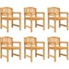 Vidaxl - Garden Chairs 6 pcs 58x59x88 cm Solid Wood Teak