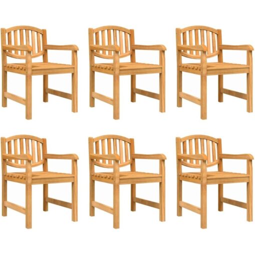 Vidaxl - Garden Chairs 6 pcs 58x59x88 cm Solid Wood Teak