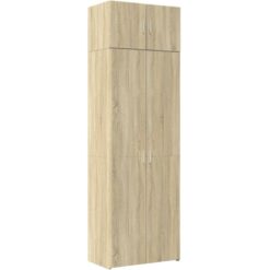 Vidaxl - Storage Cabinet Sonoma Oak 70x42.5x225 cm Engineered Wood