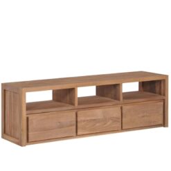 Vidaxl - tv Cabinet Solid Teak Wood with Natural Finish 120x30x40 cm