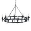 Voight 8-Light Wagon Wheel Chandelier