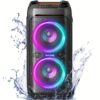 W- 100w Wireless Speakers V5.3, Portable Bass/110db /dsp, /mic & Guitar //usb/eq/