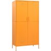 Wardrobe Mustard Yellow 90x50x180 cm Steel Vidaxl