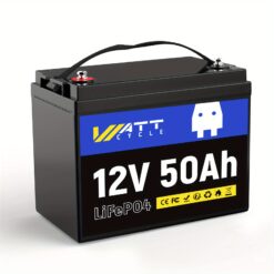 Wattcycle 50ah Battery - And , A+ Cells, Upgraded 50a Bms, Low- , Up To 20000 - For Rv And