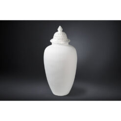 White 137Cm Ceramic Table Vase