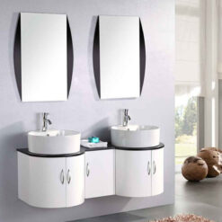 White Bathroom Cabinet 138 cm Washbasin Included - Tiger