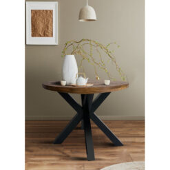 Whittemore Solid Mango Wood Round Dining Table ( 3 Sizes )