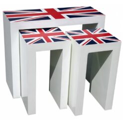 Whitworth Union Jack 3 Piece Nest of Tables