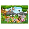 Wild Jungle Animals 3.2m x 4.8m Textured Matt Peel & Stick Wall Mural