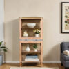 Wilton Acacia Wood 2 Drawers Open Bookcase