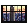 Window on the Empire State Building at Sunset 3.2m x 4.8m Textured Matt Peel & Stick Wall Mural