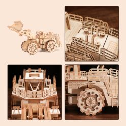 Wooden Model Truck 3d Puzzle Kit For Adults & Teens - Diy Mechanical Craft Set - Off-road Vehicle Home Decor - Brain Teaser - Educational Toy - Ideal