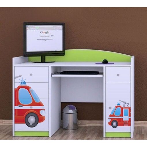 Woodrow Fire Truck 125cm W Computer Desk