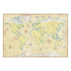 World Map 3.2m x 4.8m Textured Matt Peel & Stick Wall Mural