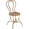 Wrought iron chair 91x50x45 cm Round seat chairs Antique iron chairs Vintage garden and terrace chairs Outdoor and Indoor