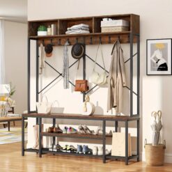 Xelsyo 5- In- 1 Entryway Shoe Storage Shelves Organizer