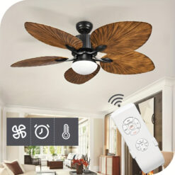 Xelsyo 52- Ceiling And , 5 Blades - Ceiling Fan For , -