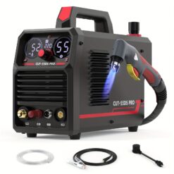 Yeswelder 55 Amp Plasma Cutter Non-high Frequency, Large Led Digital Display Non-touch Arc, Digital Inverter 110/220v Dual Voltage Machine Cut-55ds