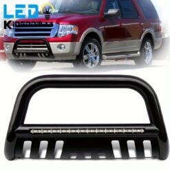 Yintatech For 04- 23 Ford F- 150 3" Push Bumper With Led Light Bar