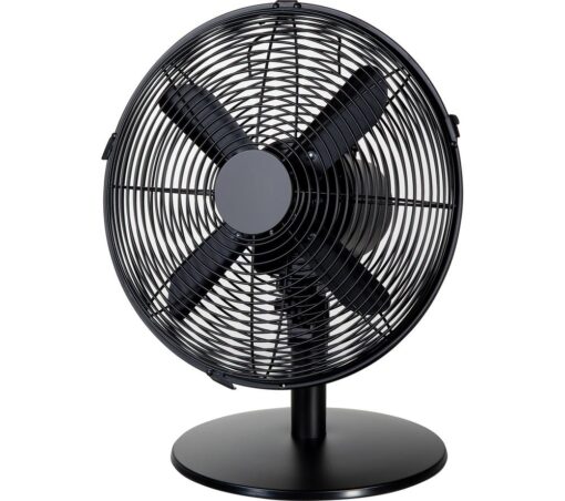 ZANUSSI ZNMDF1201MB 12" Desk Fan - Matt Black, Black