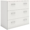 Zacon Chest Of 3 Drawers In White