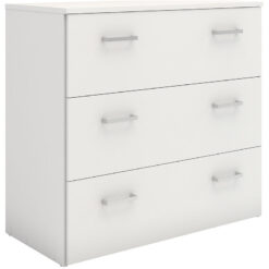 Zacon Chest Of 3 Drawers In White