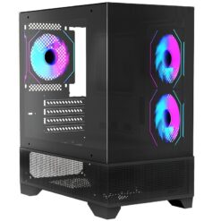 -/itx Pc 3x120mm Argb Preinstalled, Itx , 270° Mid , Mid- Usb 3.0 Double Computer