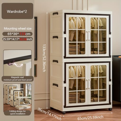 -saving Storage - , Plastic Organizer For Bedroom, & Bathroom Clothes And Bedding,