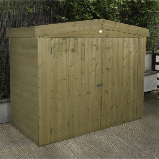 6 ft. W x 3 ft. D Shiplap Apex Wooden Bike Shed