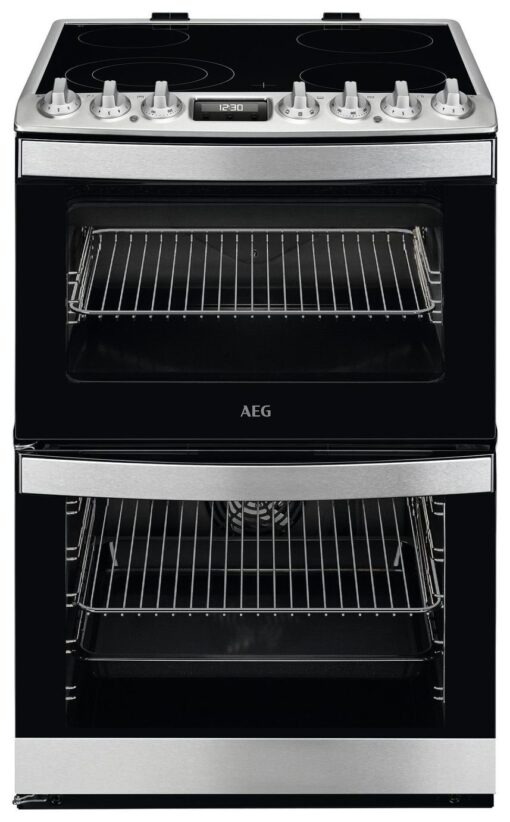 AEG CCB6741ACM 60cm Double Electric Cooker - S/Steel