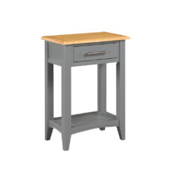 Acevedo Oak Side Table with Storage