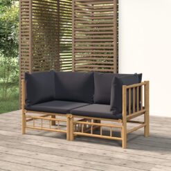 Adelore 138Cm Wide Outdoor Wicker Rectangle Patio Loveseat with Cushions