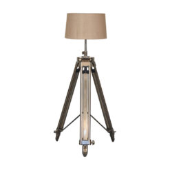 Adilen 122Cm Chrome Tripod Floor Lamp