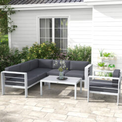 Aladino 6 - Person Garden Lounge Set with Cushions