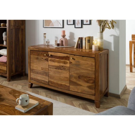 Ancona 140cm Wide Solid Wood Sideboard