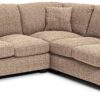 Argos Home Lisbon Fabric Corner Sofa - Stone