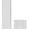 Argos Home Seville 2 Piece 1 Door Wardrobe Set - White