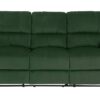 Argos Home Toby Velvet 3 Seater Recliner Sofa - Green